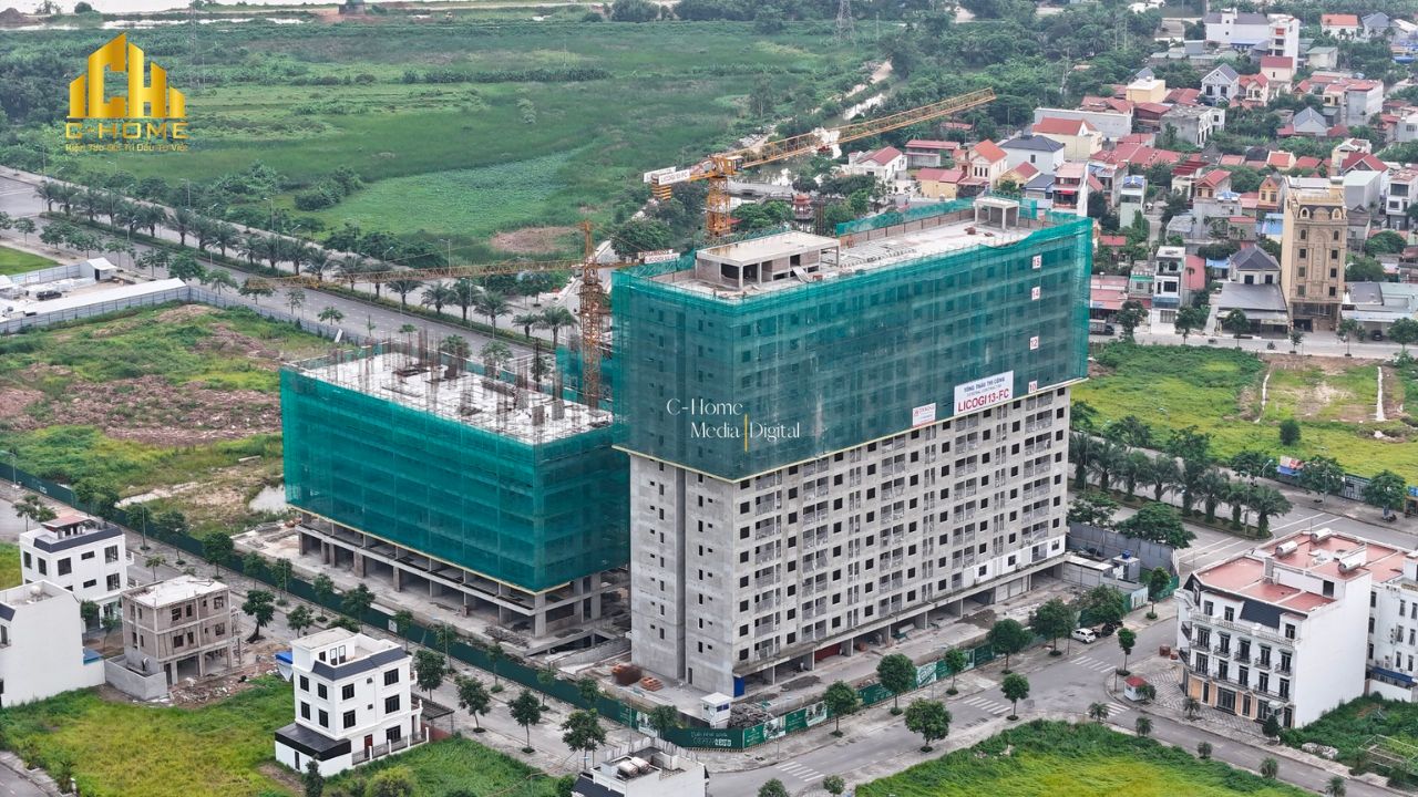 Tiến độ xây dựng Evergreen Tràng Duệ