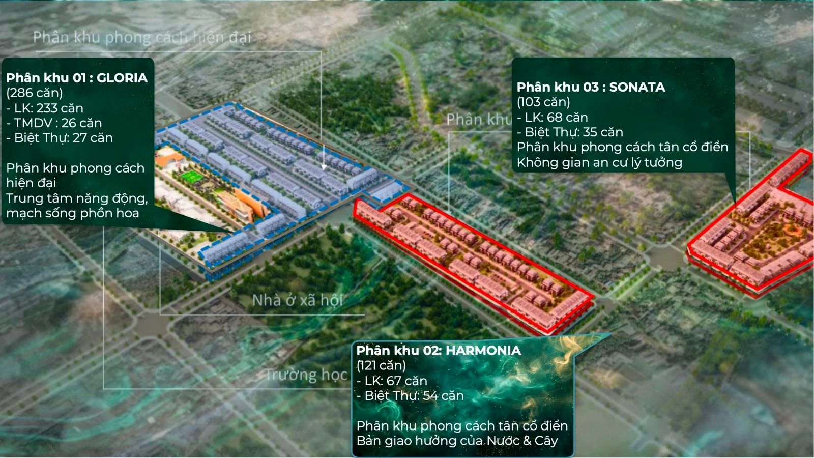 Mặt bằng khu đô thị Emerald Symphony Doji